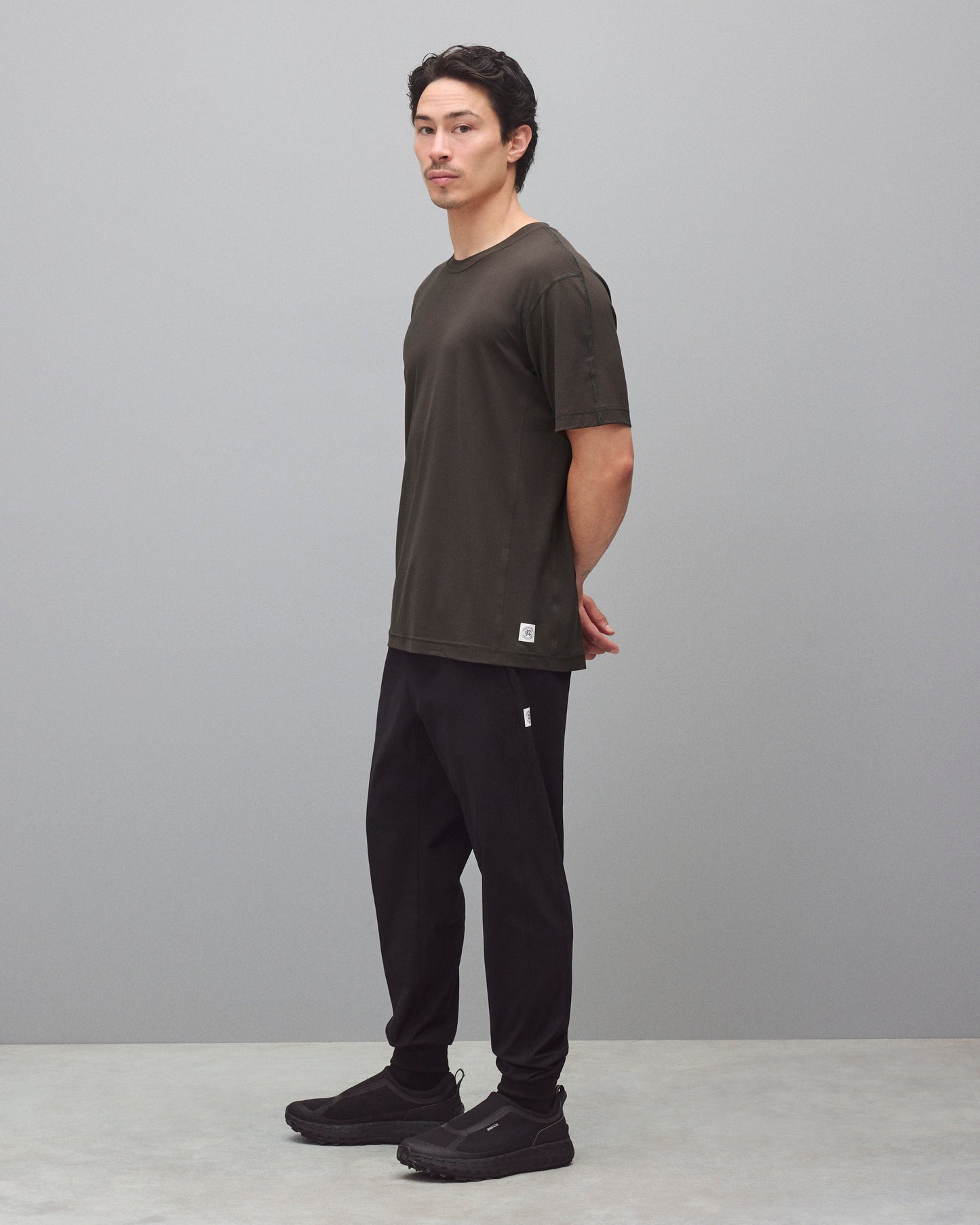 Stretch Warp Knit Coach's Slim Jogger Shorter