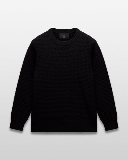 Merino Honeycomb Crewneck