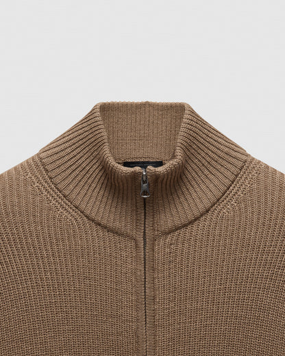 Merino Rib Vinnie Track Jacket