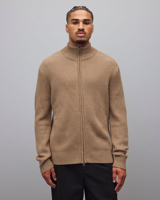 Merino Rib Vinnie Track Jacket