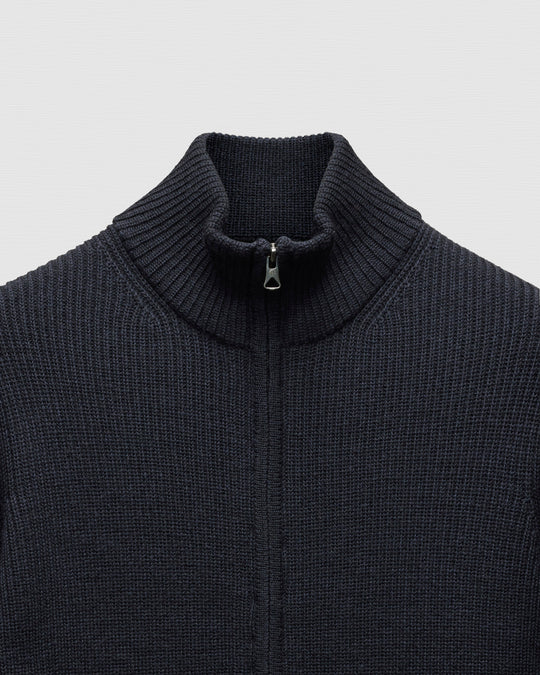 Merino Rib Vinnie Track Jacket