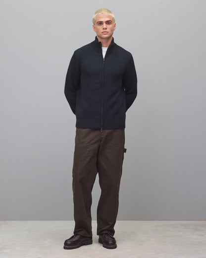 Merino Rib Vinnie Track Jacket