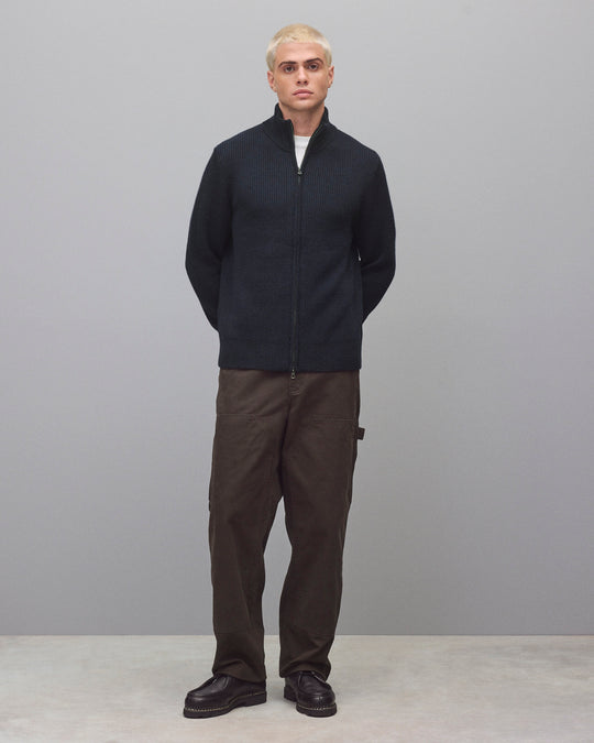 Merino Rib Vinnie Track Jacket