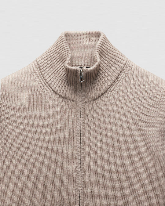 Merino Rib Vinnie Track Jacket
