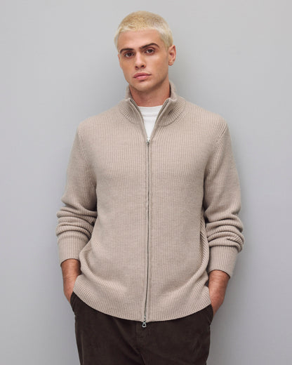Merino Rib Vinnie Track Jacket