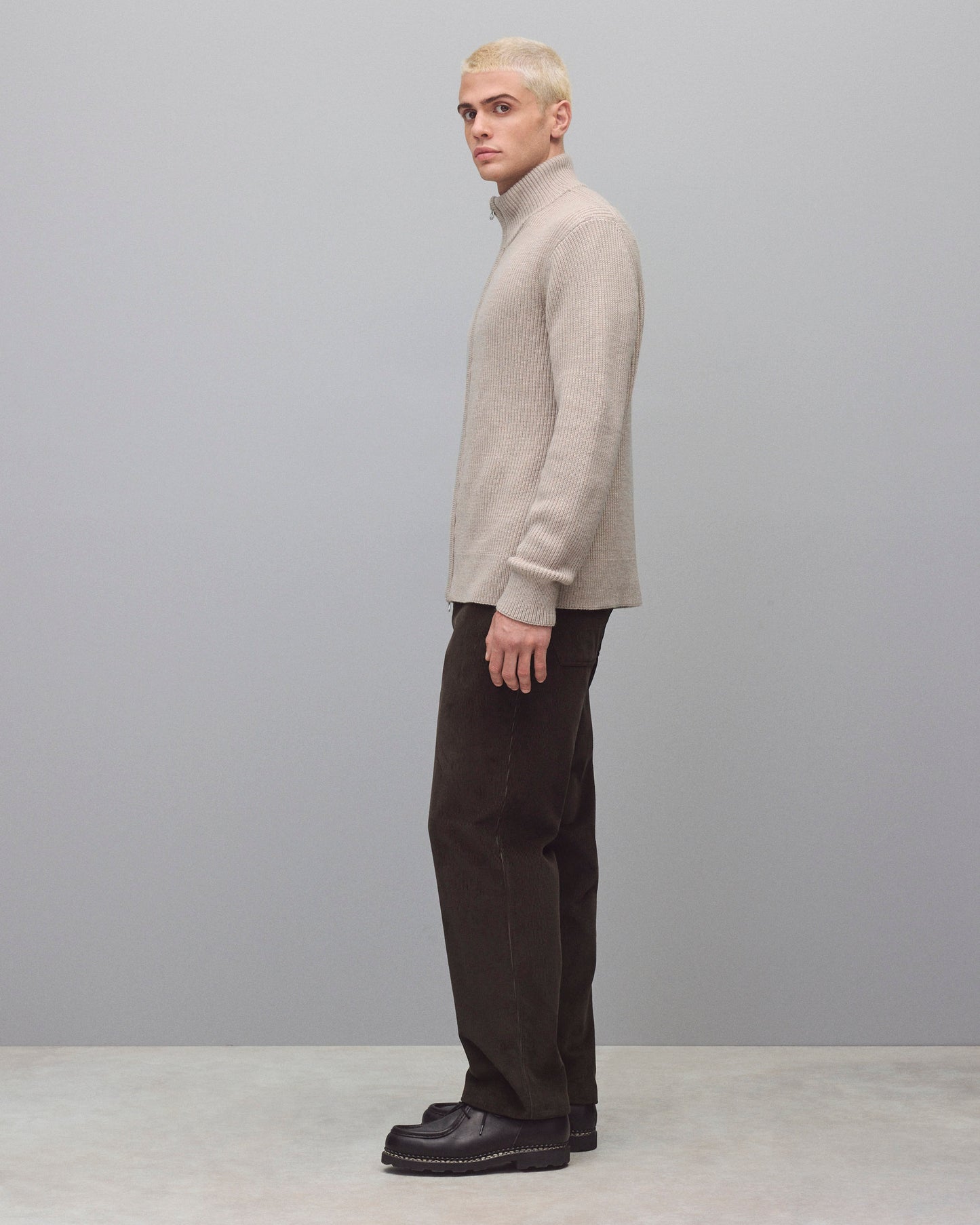 Merino Rib Vinnie Track Jacket