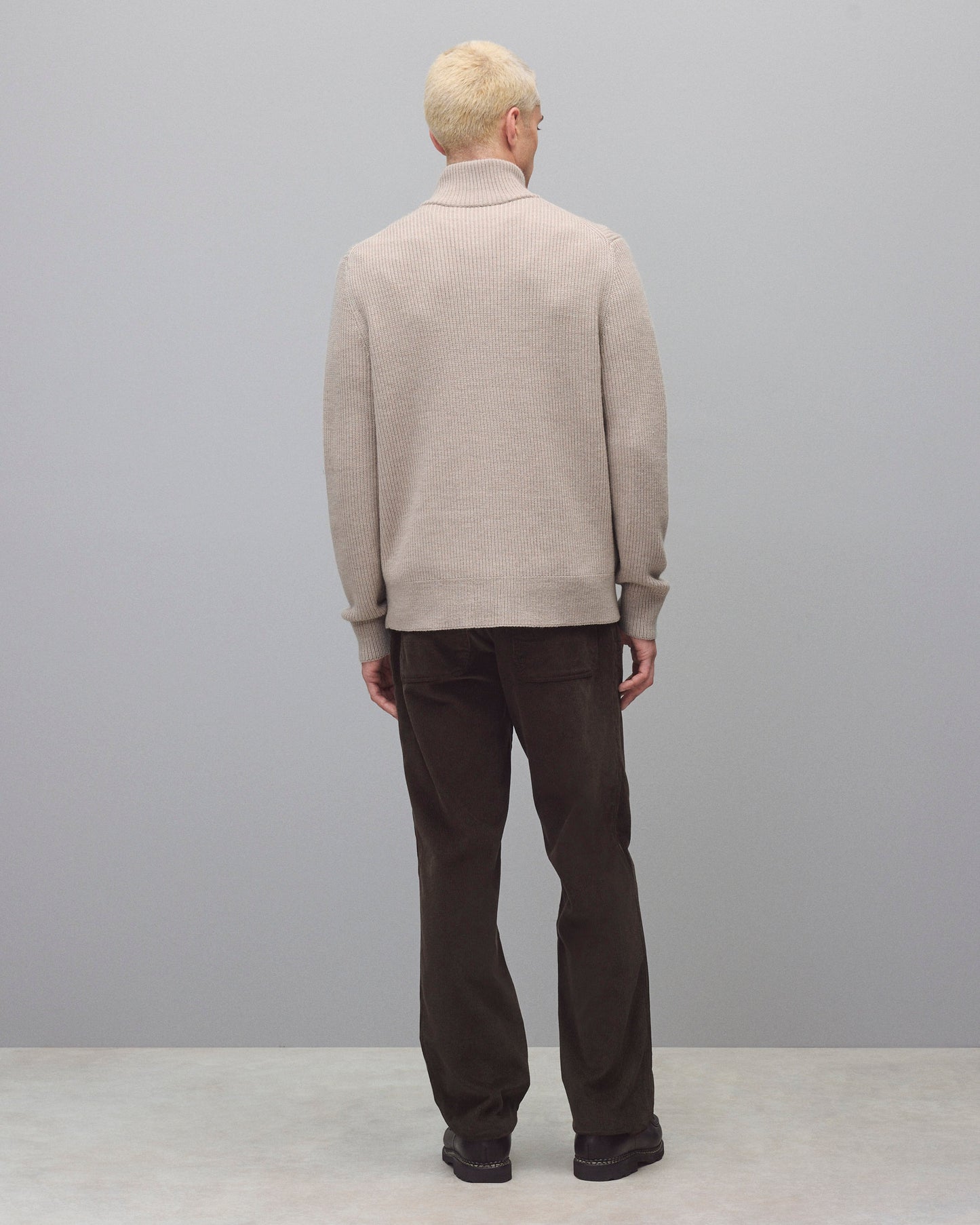 Merino Rib Vinnie Track Jacket