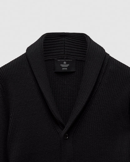 Merino Rib Vinnie Shawl Cardigan