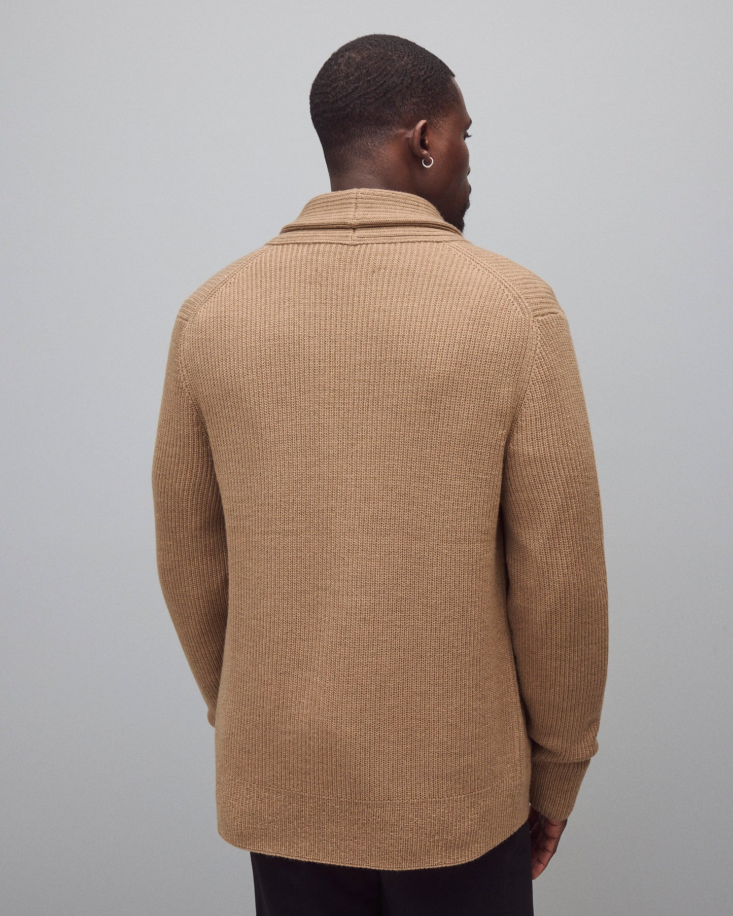 Merino Rib Vinnie Shawl Cardigan