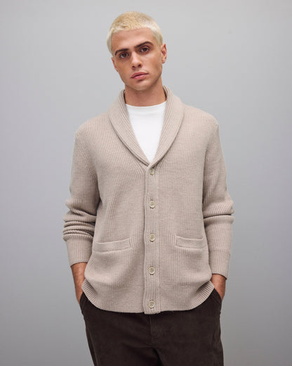 Merino Rib Vinnie Shawl Cardigan