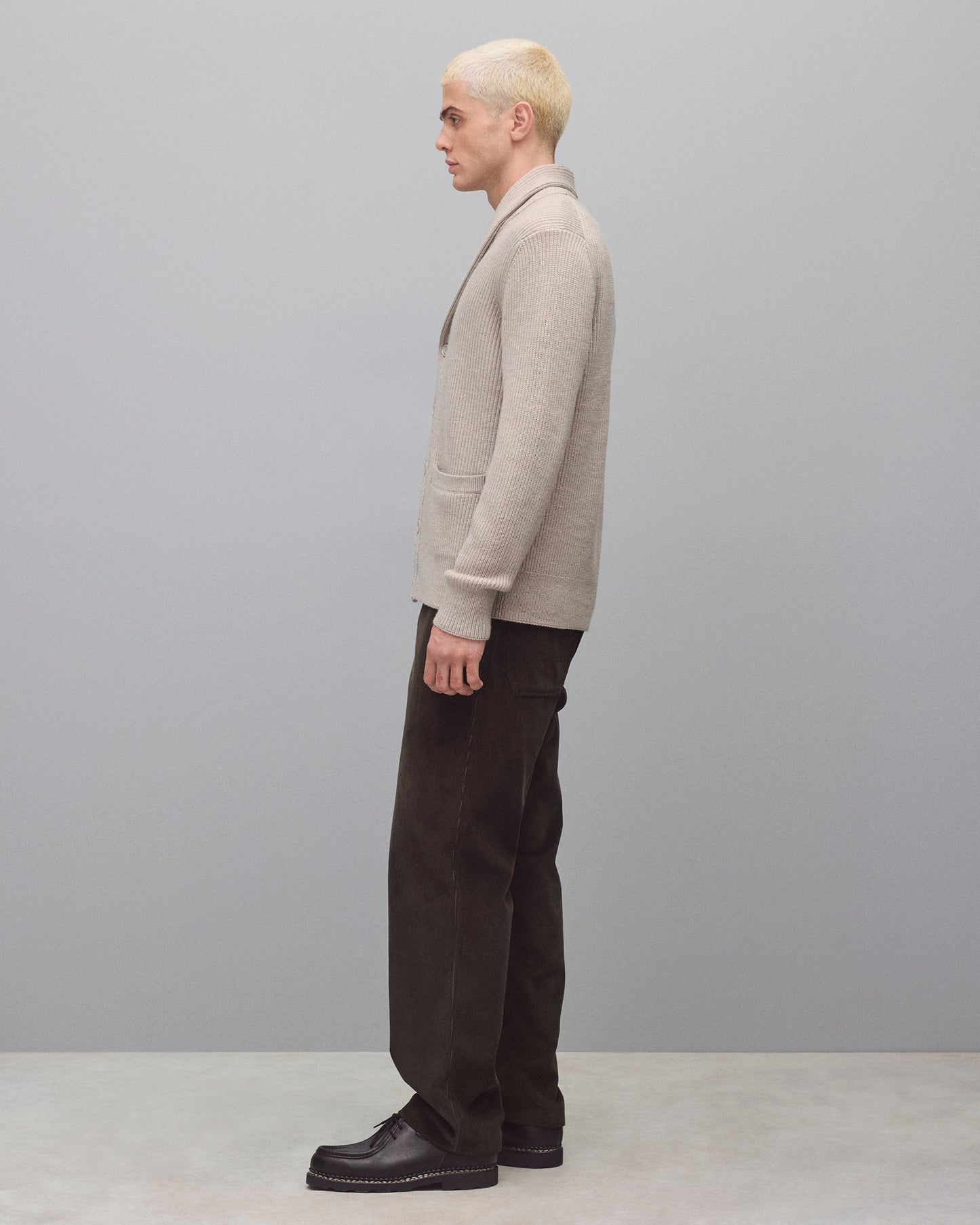 Merino Rib Vinnie Shawl Cardigan