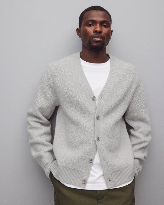 Textured Boucle Turf Cardigan