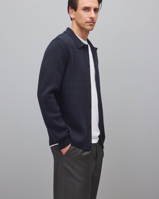 Merino Drop Needle Pier Shirt