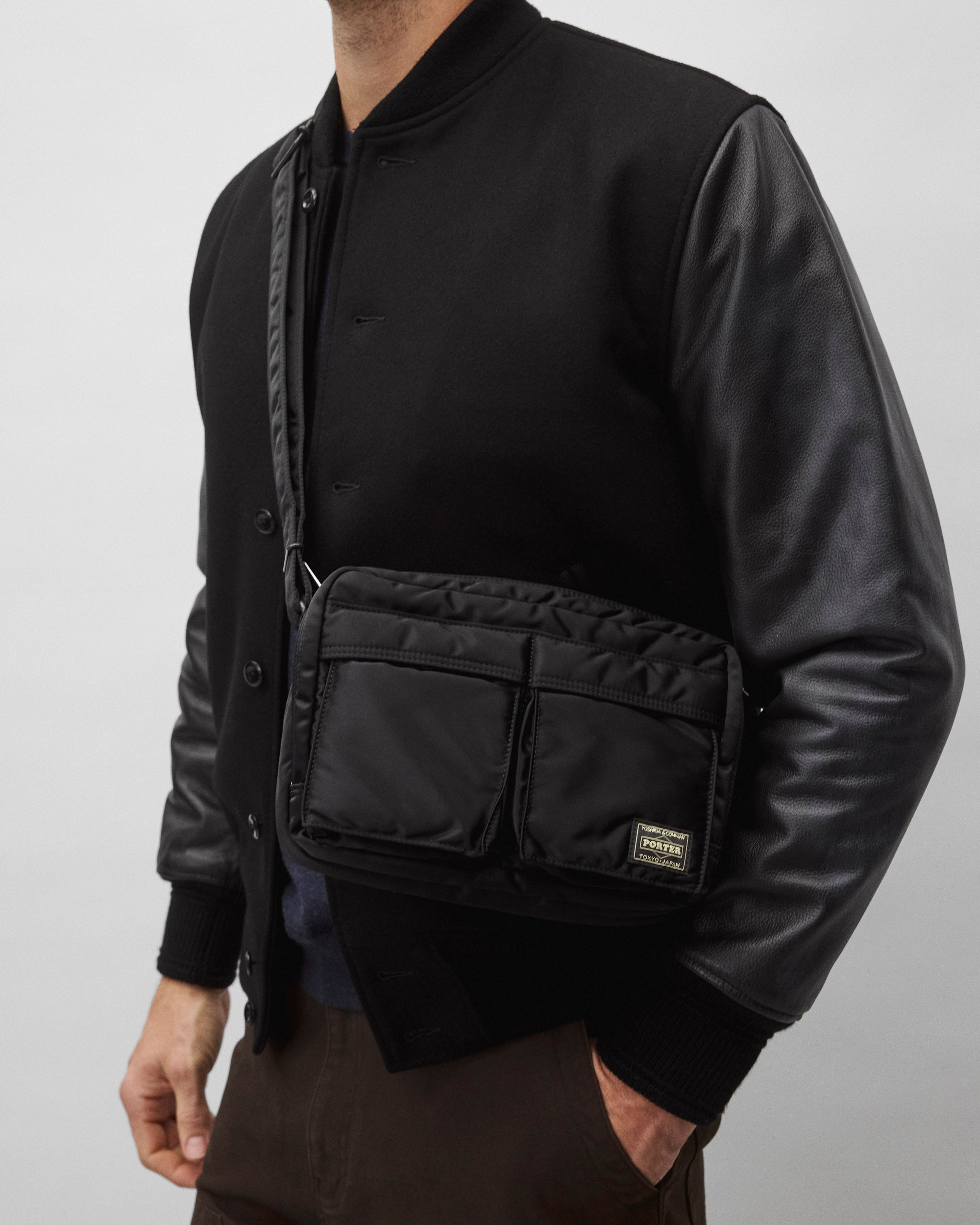 GOODENOUGH×HEAD PORTER nylon riders PORTER-YOSHIDA & CO Hybrid Cordura® Nylon Messenger Bag for Men