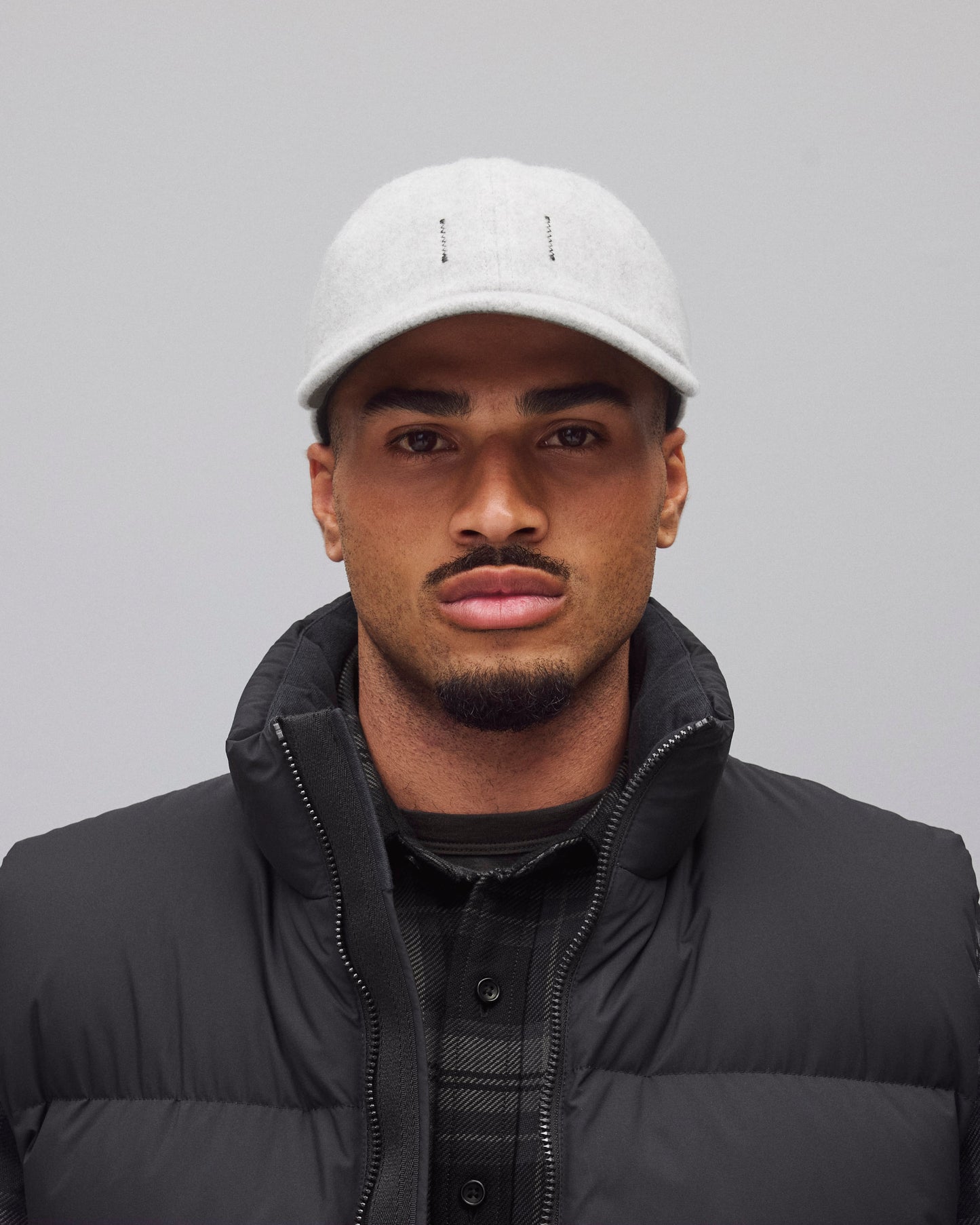 Wool Leather Strapback Cap