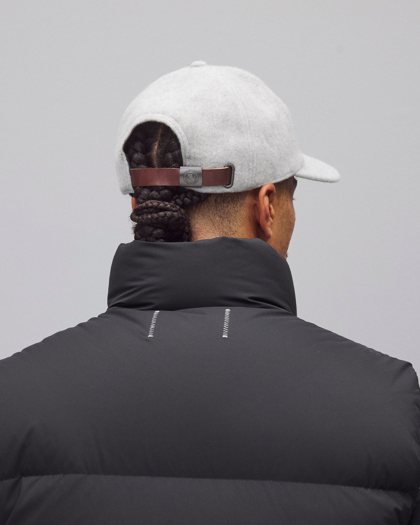 Wool Leather Strapback Cap