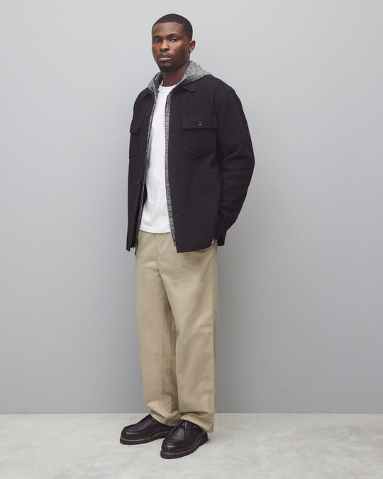 Boiled Wool Warden Overshirt