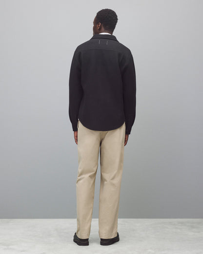 Double Faced Wool Concourse Overshirt