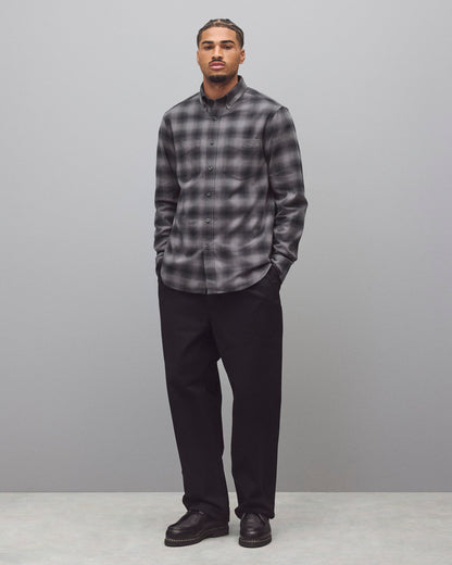 Cotton Plaid Site Standard Shirt