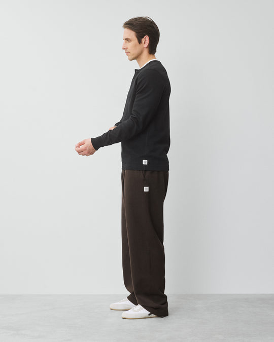 Lightweight Waffle Standard Henley