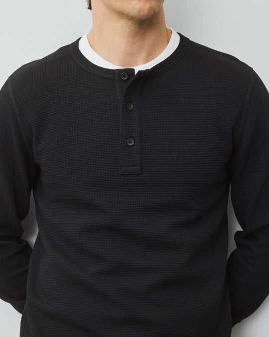 Lightweight Waffle Standard Henley