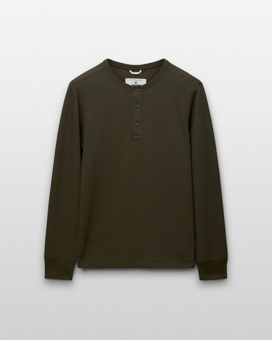 Lightweight Waffle Standard Henley