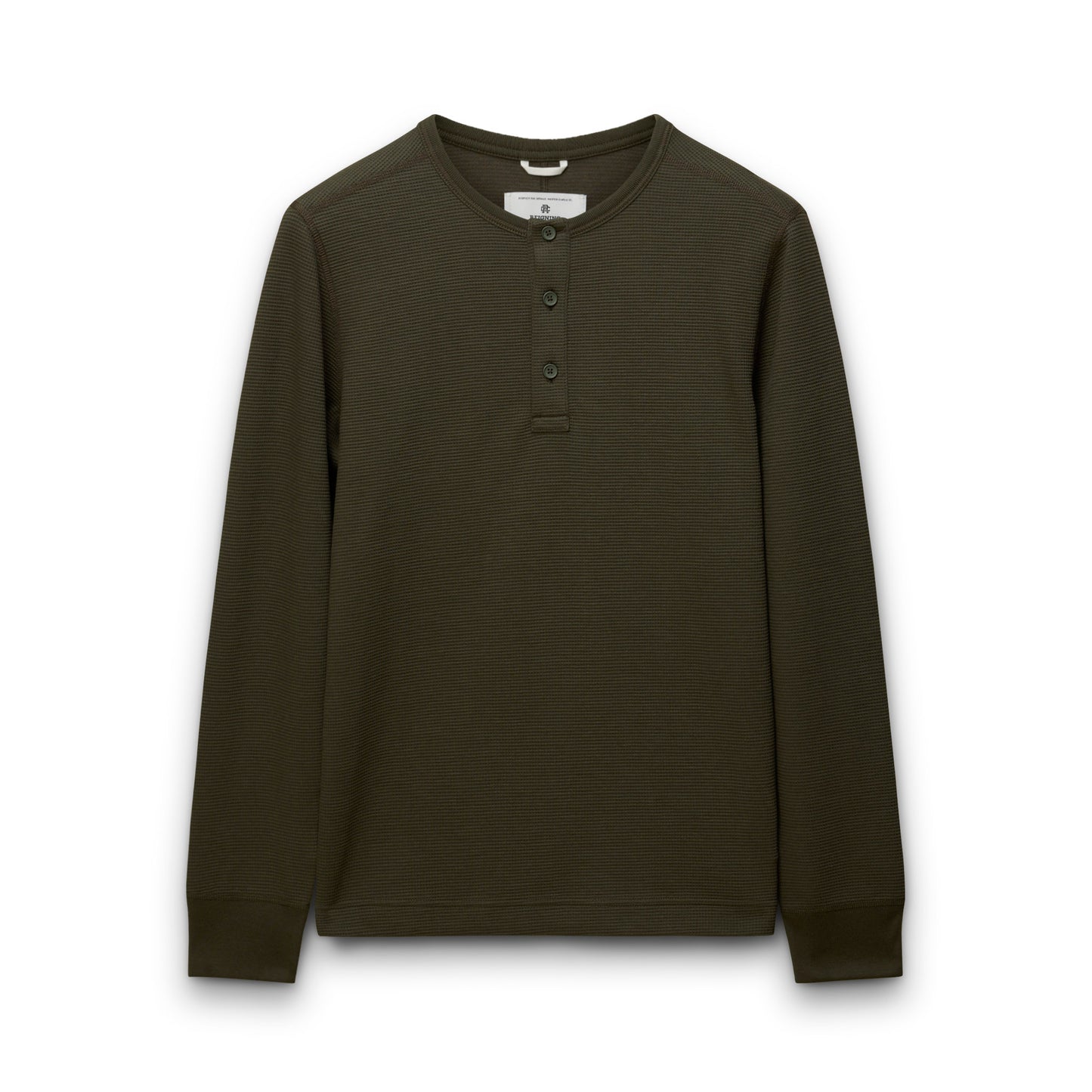Lightweight Waffle Standard Henley