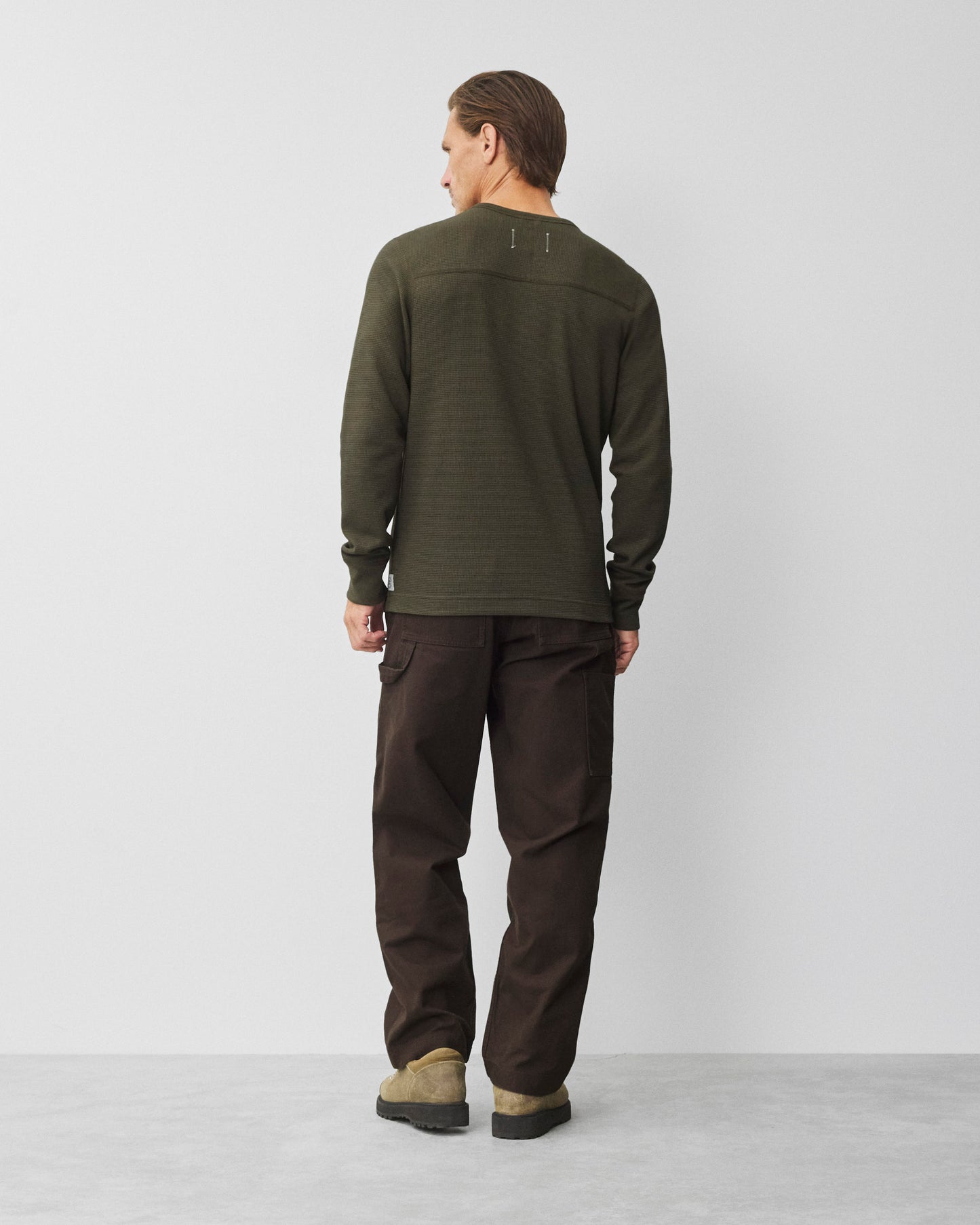 Lightweight Waffle Standard Henley