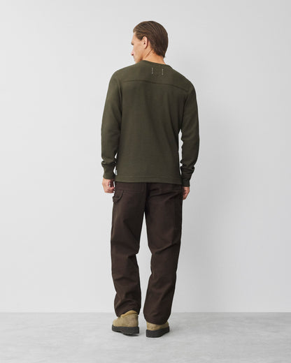 Lightweight Waffle Standard Henley