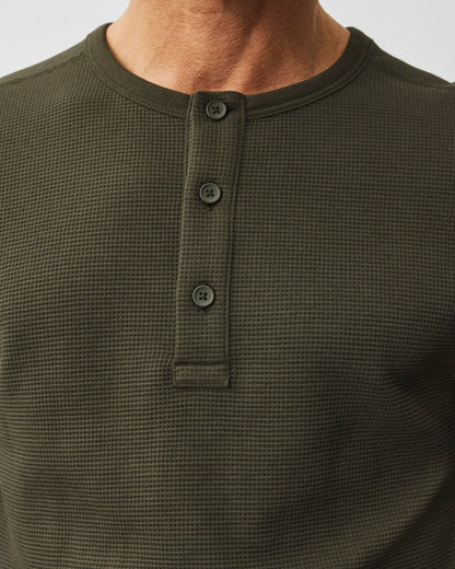 Lightweight Waffle Standard Henley