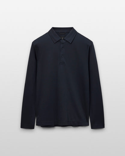 Cotton Interlock Standard Long Sleeve Polo