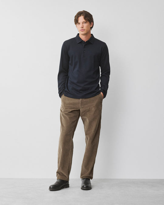 Cotton Interlock Standard Long Sleeve Polo