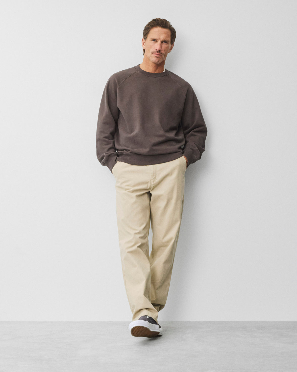 Midweight Terry Fadeaway Standard Crewneck