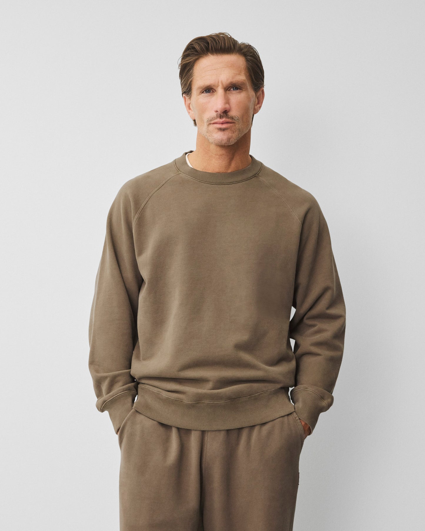 Midweight Terry Fadeaway Standard Crewneck