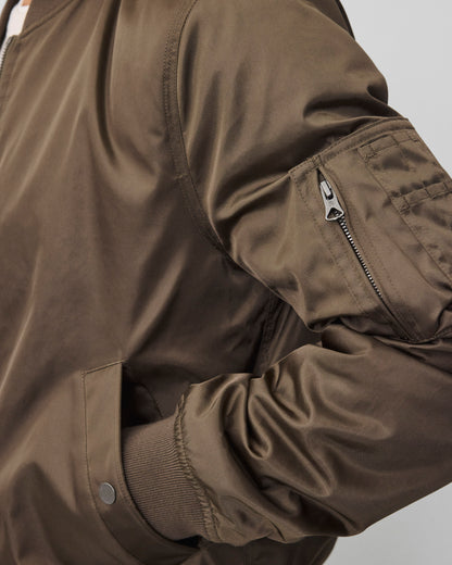 Nylon Twill Flight Jacket