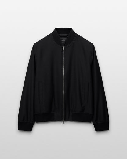 Wool Twill Bomber Jacket