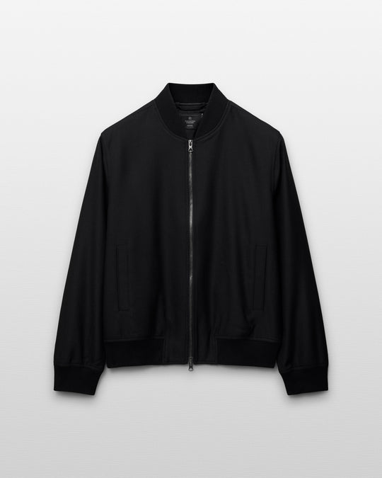 Wool Twill Bomber Jacket