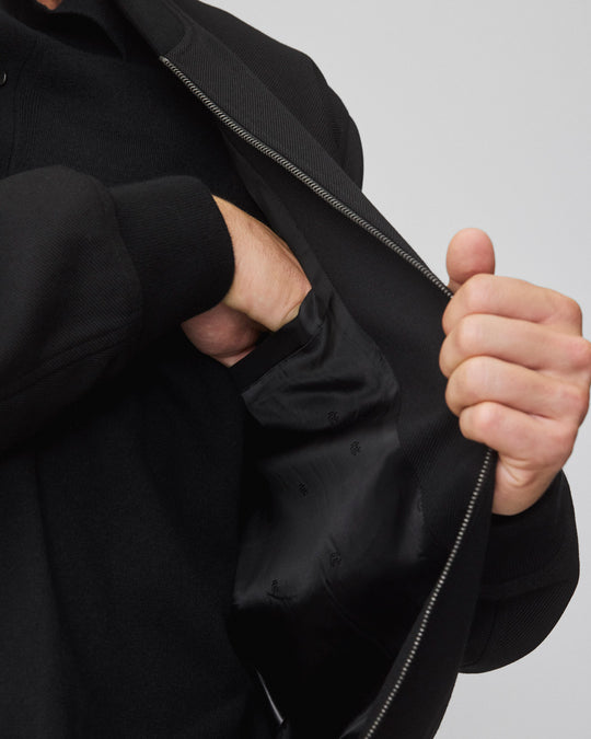 Wool Twill Bomber Jacket