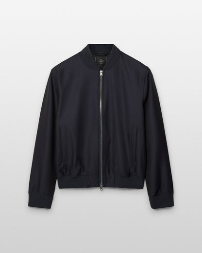 Wool Twill Bomber Jacket