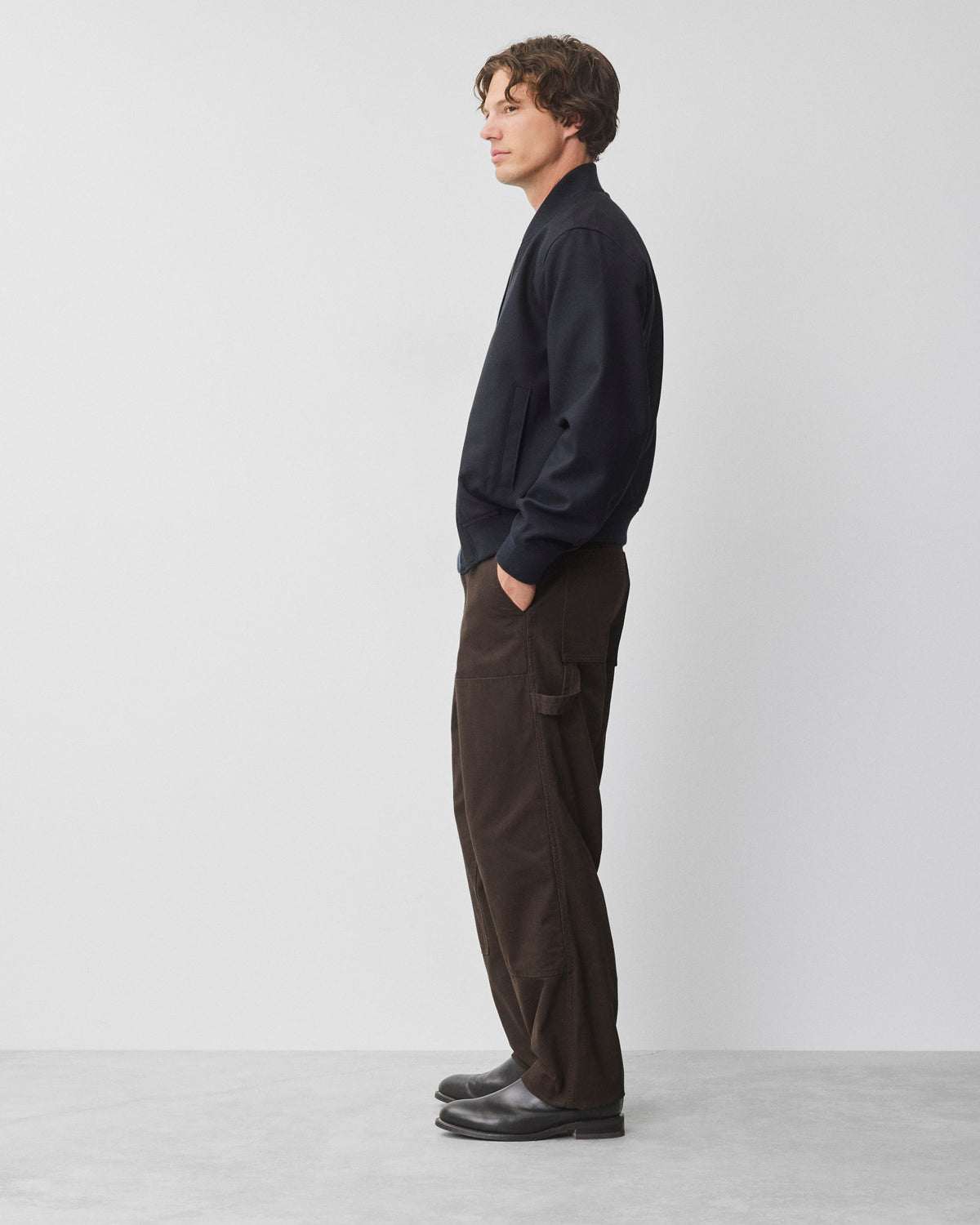 Wool Twill Bomber Jacket