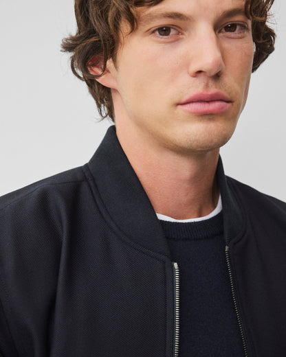 Wool Twill Bomber Jacket
