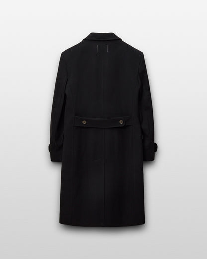 Melton Twill Officer Double Breasted Coat