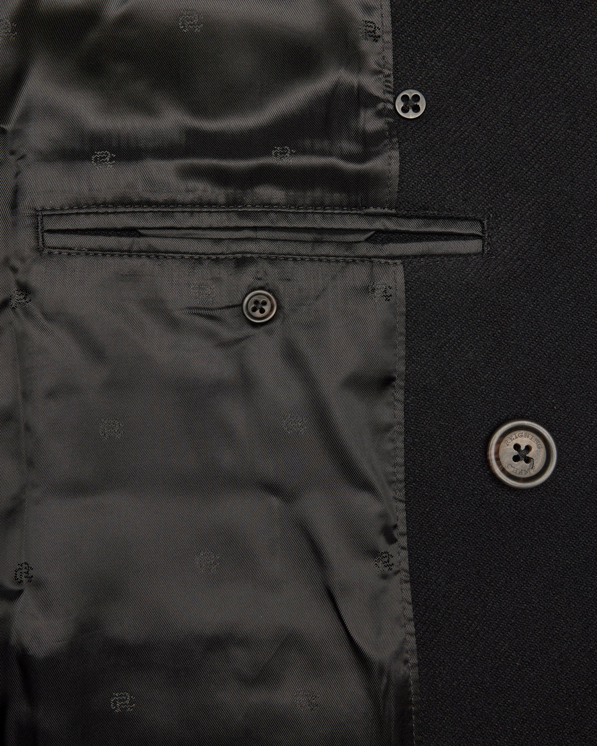 Melton Twill Officer Double Breasted Coat