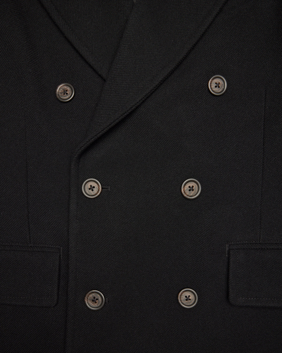 Melton Twill Officer Double Breasted Coat