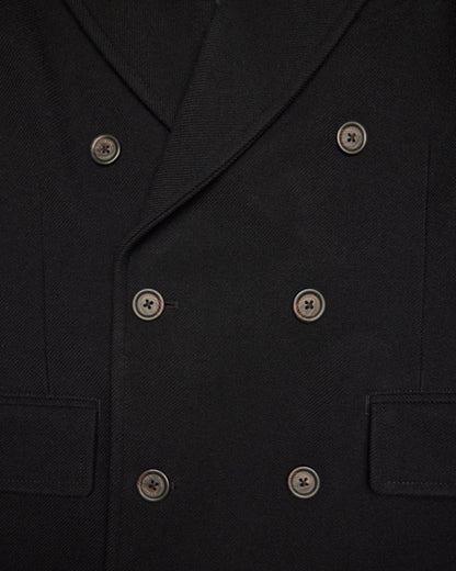 Melton Twill Officer Double Breasted Coat