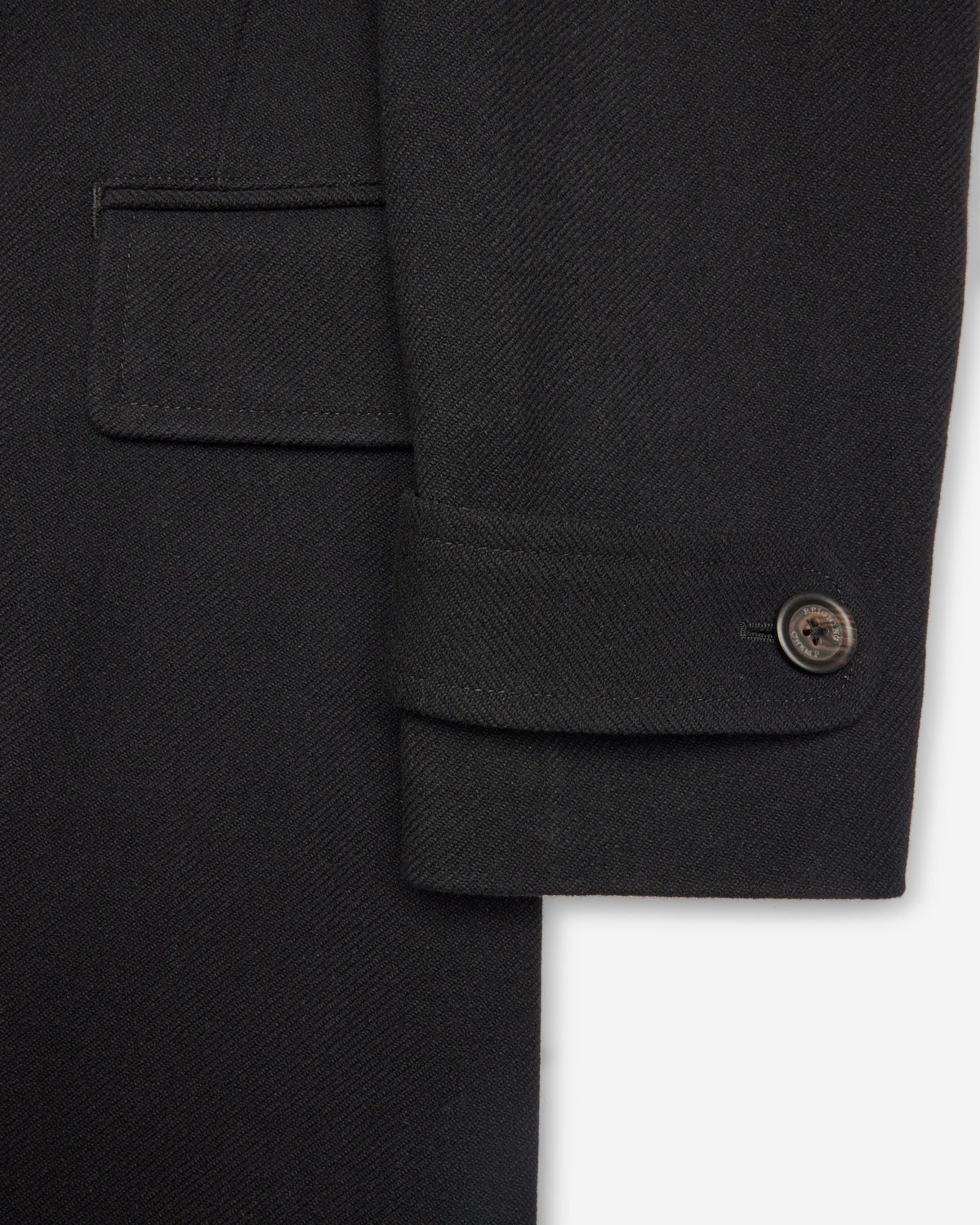 Melton Twill Officer Double Breasted Coat