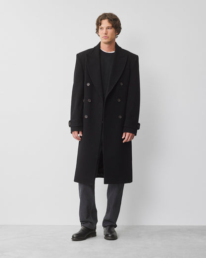Melton Twill Officer Double Breasted Coat
