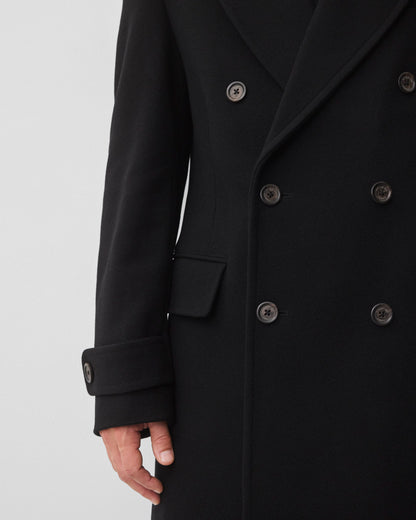 Melton Twill Officer Double Breasted Coat