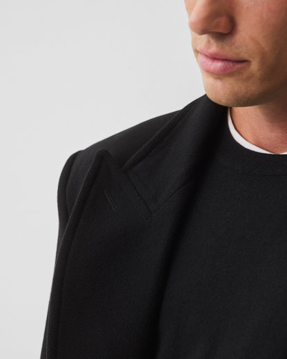 Melton Twill Officer Double Breasted Coat