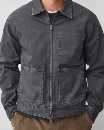 Cotton Canvas Fadeaway Grounds Jacket